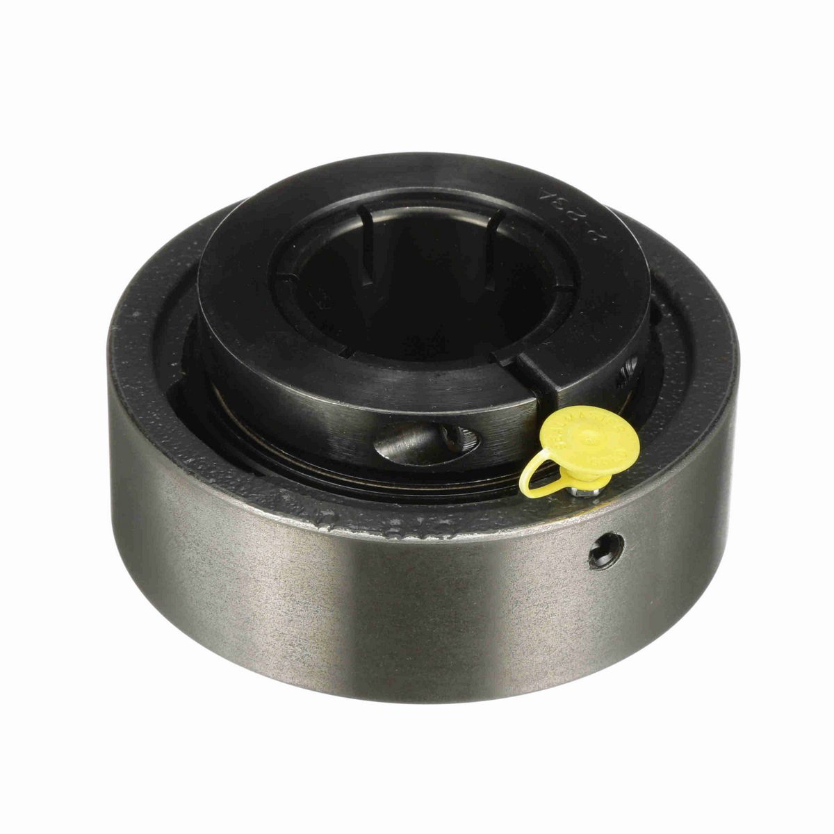 Sealmaster Mounted Cast Iron Cylindrical Cartridge Ball Bearing - 52100 Bearing Steel, Black Oxided - Concentric Lock - MSC-24T