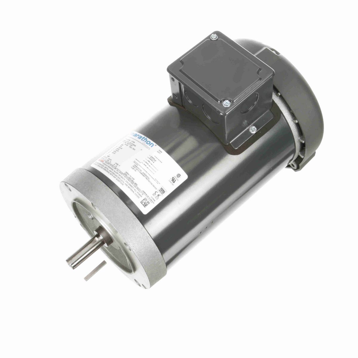 LEESON General Purpose Farm Duty Motor, 1 & 0.75 HP, 3 Ph, 60 & 50 Hz, 460 & 380 V, 1800 & 1500 RPM, 56C Frame, TEFC - K1476B