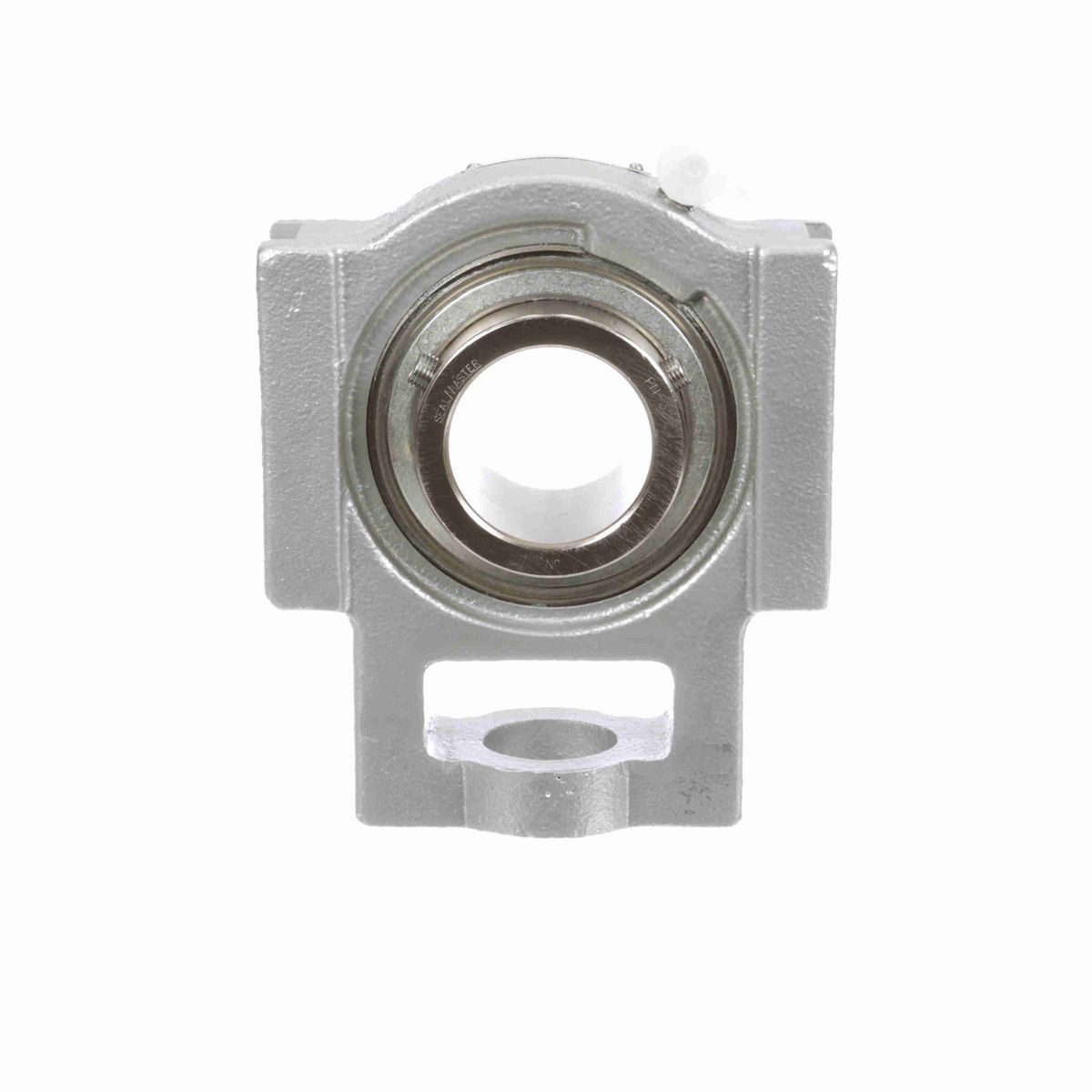 Sealmaster Mounted Flouropolymer Coated Cast Iron Wide Slot Take Up Ball Bearing - 52100 Bearing Steel, Phosphorus Nickel Coated - Setscrew Lock - Corrosion Resistant - CRSTF-PN32