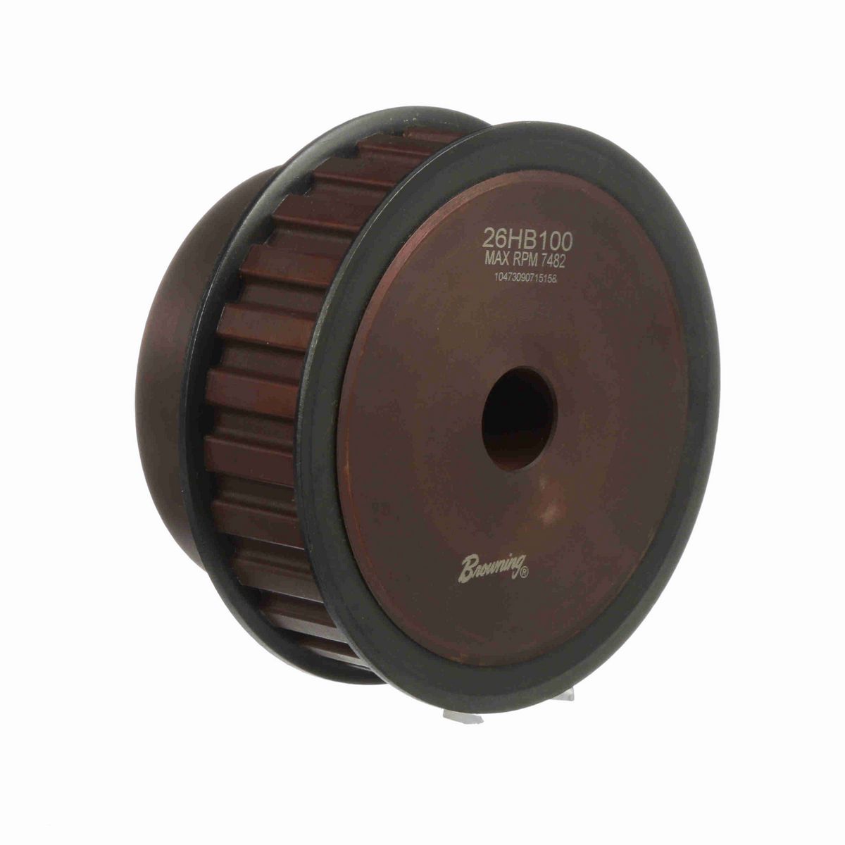 Browning Steel Rough Bore Gearbelt Pulley - 26HB100