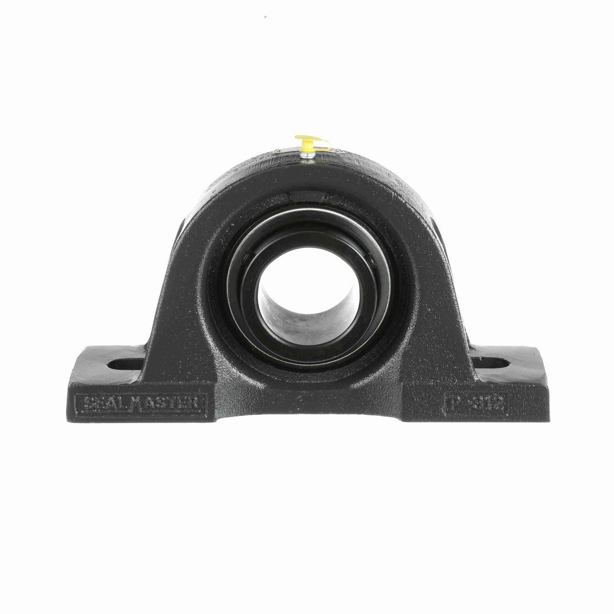 Sealmaster Mounted Cast Iron Two Bolt Pillow Block Ball Bearing - 52100 Bearing Steel, Black Oxided - Setscrew Lock - MP-43