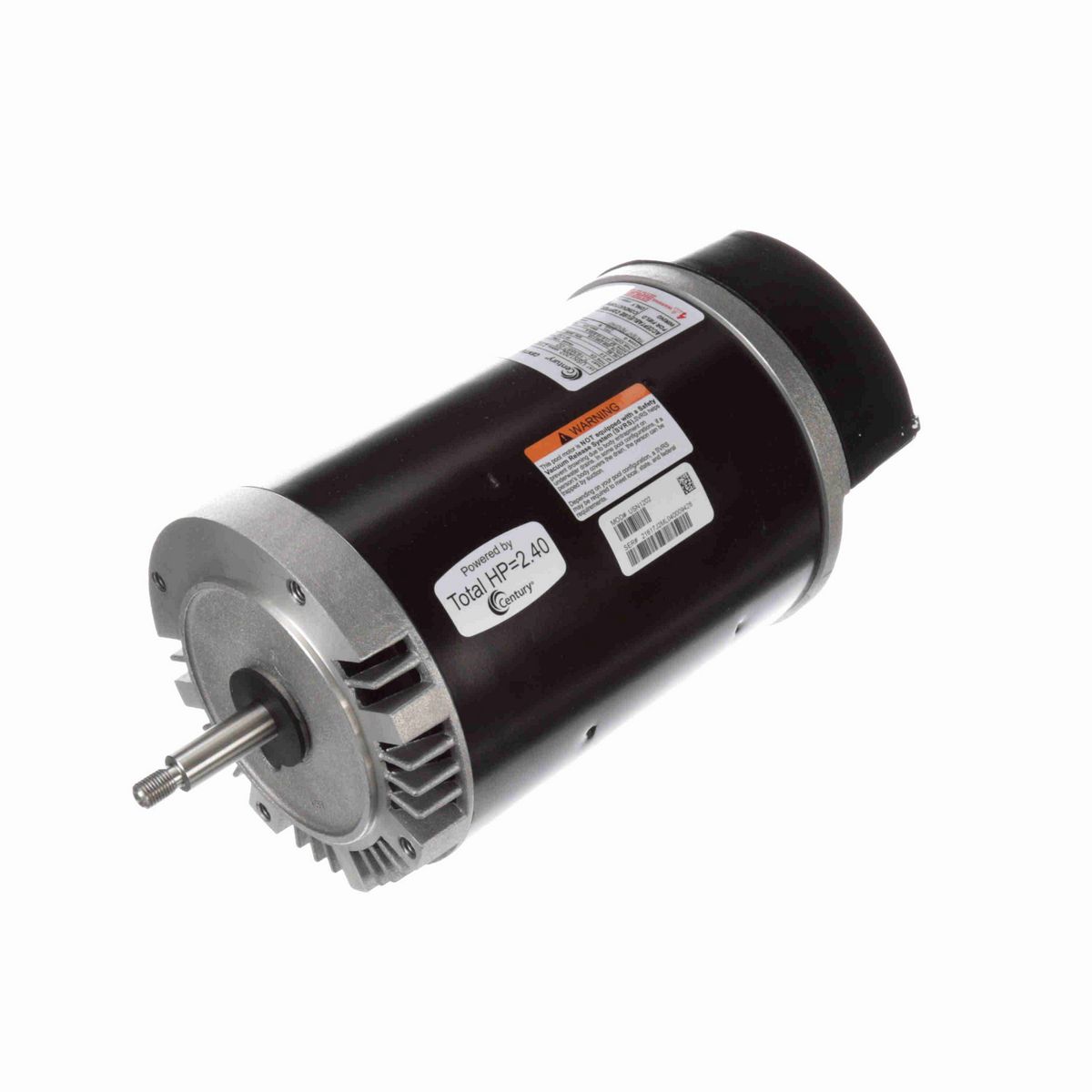 Century Pool Pump Motor, 2.0 HP, 1 Ph, 60 Hz, 208-230/115 V, 3600 RPM, Y56J Frame, DP - USN1202