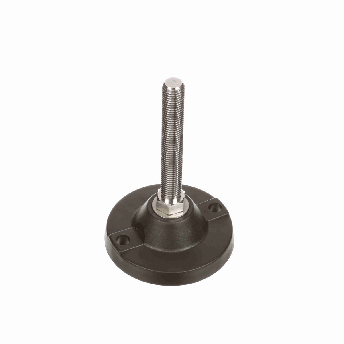 System Plast Fixed Plastic Leveler; Series: VG-520, Base Diameter: 4.84, Spindle Length: 4.87-mm, Thread: M20 - VG-520-02-SM20-L7