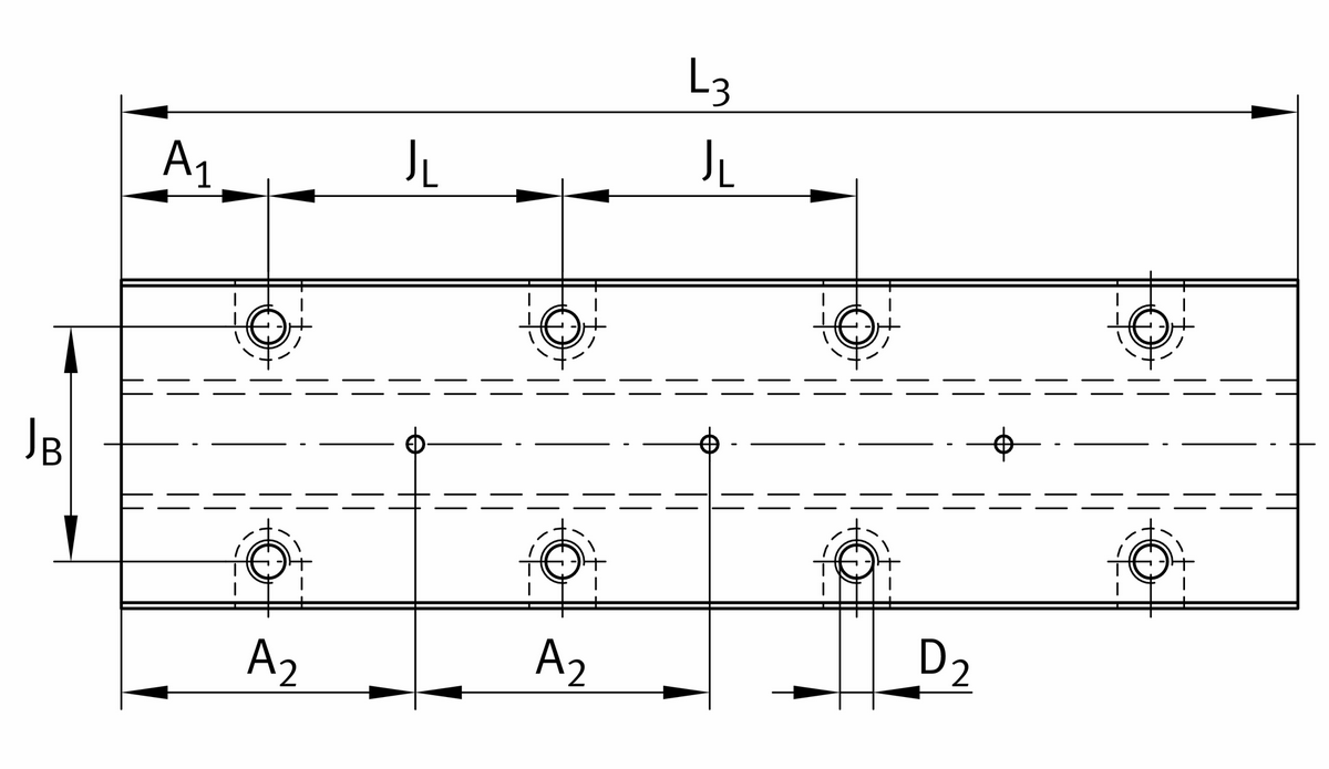 Демпфирующие блоки для направляющей качения с циркуляцией роликов INA RUDS45X300-D