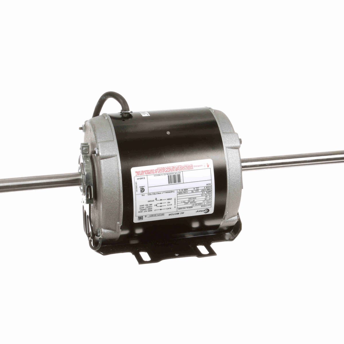 Century OEM Replacement Motor, 1/6 HP, 1 Ph, 60 Hz, 115 V, 900 RPM, J56Z Frame, TEAO - C034