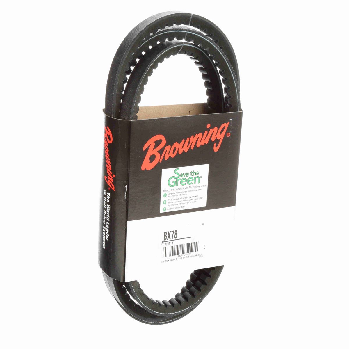 Browning EPDM Notched Belt 98% Efficient - BX78