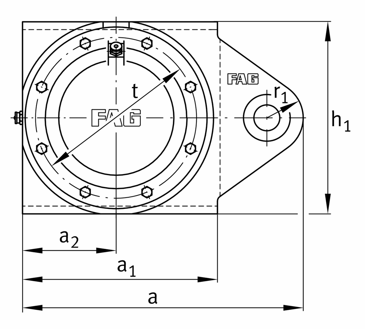 Корпус закрепляемого подшипника FAG SPA3160-H-W-Y-AL-D