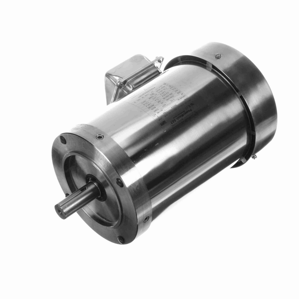 LEESON General Purpose Motor, 1 & 0.75 HP, 3 Ph, 60 & 50 Hz, 208-230/460 & 190/380 V, 1800 & 1500 RPM, 143TC Frame, TEFC - N434A