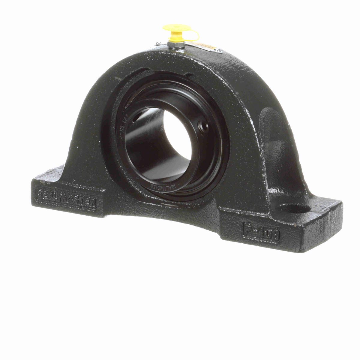 Sealmaster Mounted Cast Iron Two Bolt Pillow Block Ball Bearing - 52100 Bearing Steel, Black Oxided - Setscrew Lock - High Contamination - NP-31 DRT