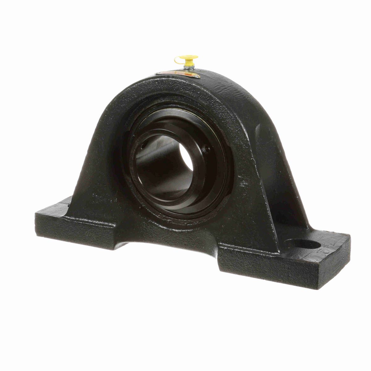 Sealmaster Mounted Cast Iron Two Bolt Pillow Block Ball Bearing - 52100 Bearing Steel, Black Oxided - Double Setscrew Lock - SPD-40