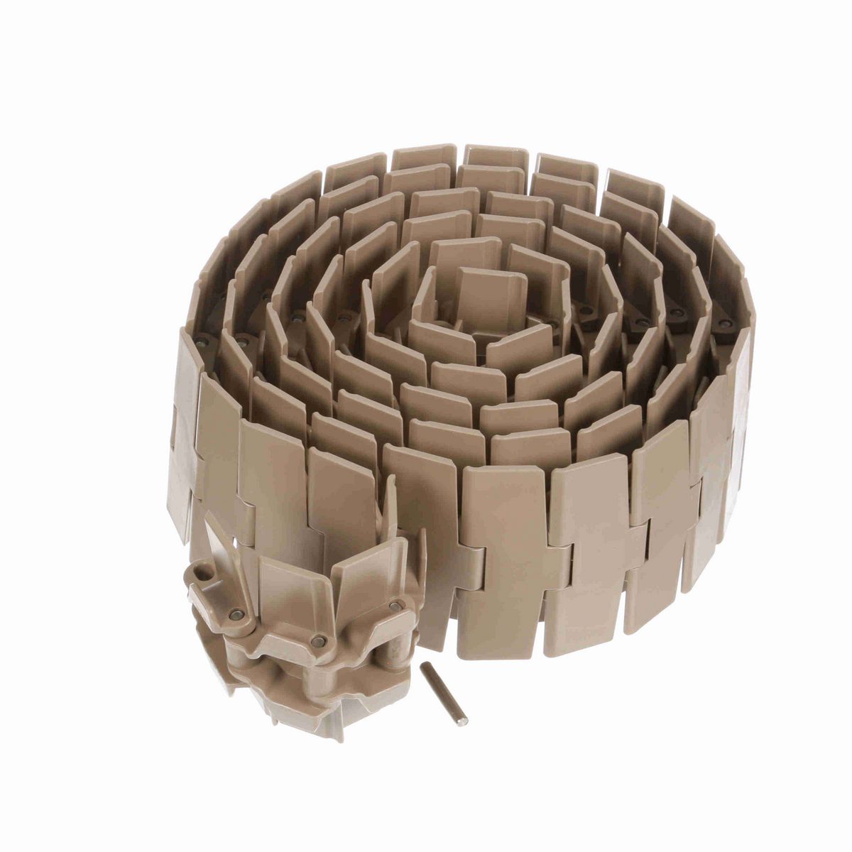 System Plast 880TAB Side-flexing Solid Top, Material: Tan Low Friction, Width: 4.5in, Pitch: 1.5in - LF880TAB-K450