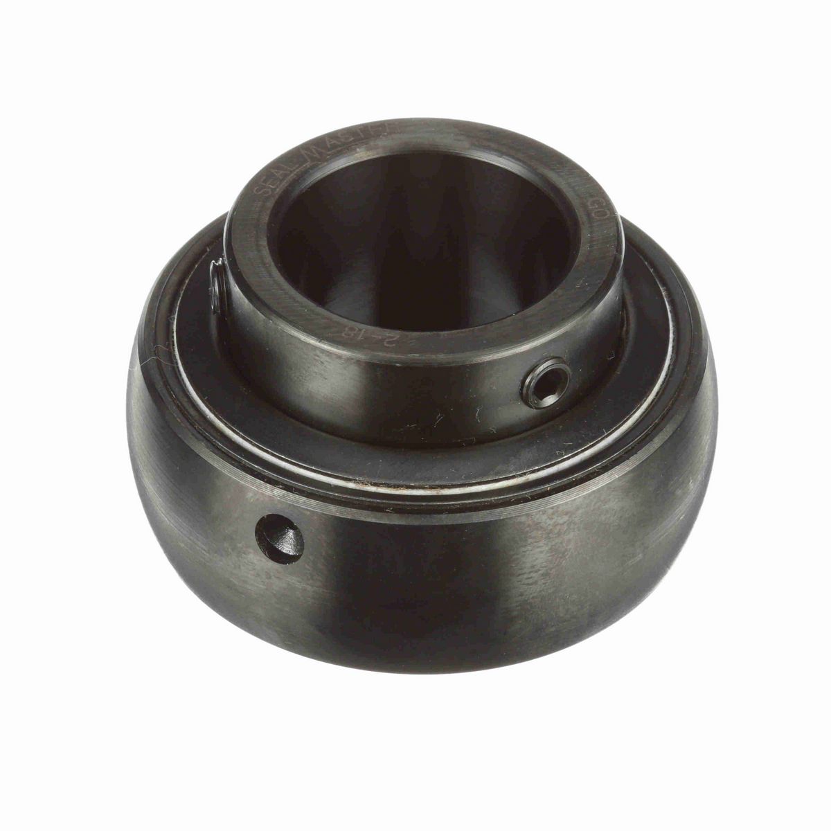 Sealmaster Mounted Insert Only Ball Bearing - 52100 Bearing Steel, Black Oxided - Setscrew Lock - 2-18