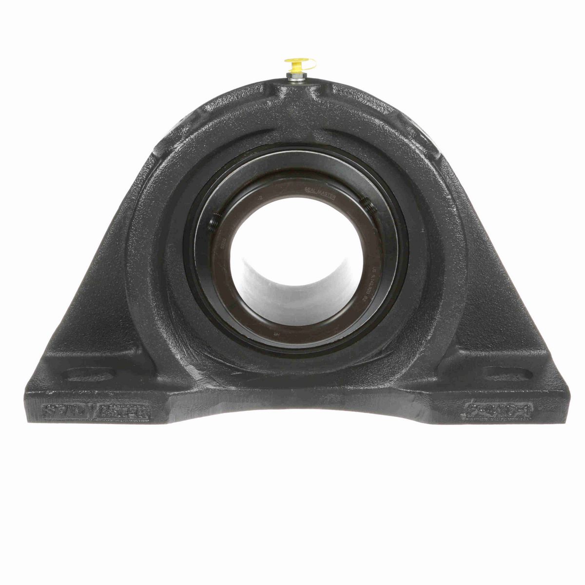 Sealmaster Mounted Cast Iron Four Bolt Pillow Block Ball Bearing - 52100 Bearing Steel, Black Oxided - Setscrew Lock - MFP-320