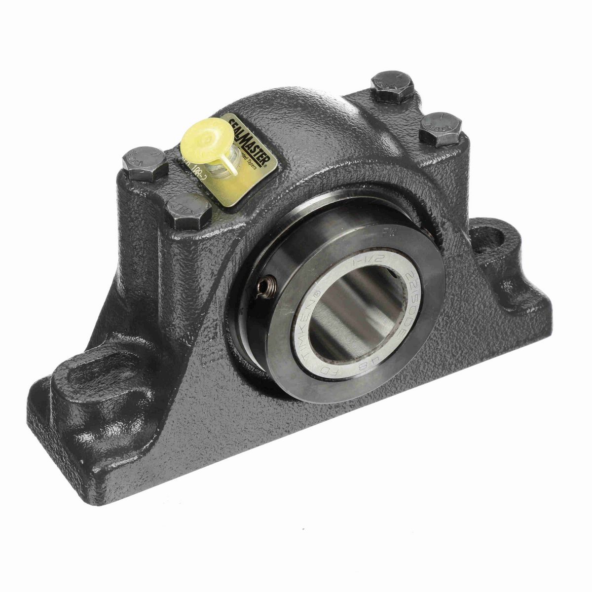 Sealmaster Mounted Cast Iron Two Bolt Pillow Block Tapered Roller - 52100 Bearing Steel - Double Collar Mount Lock - RPB 108-2