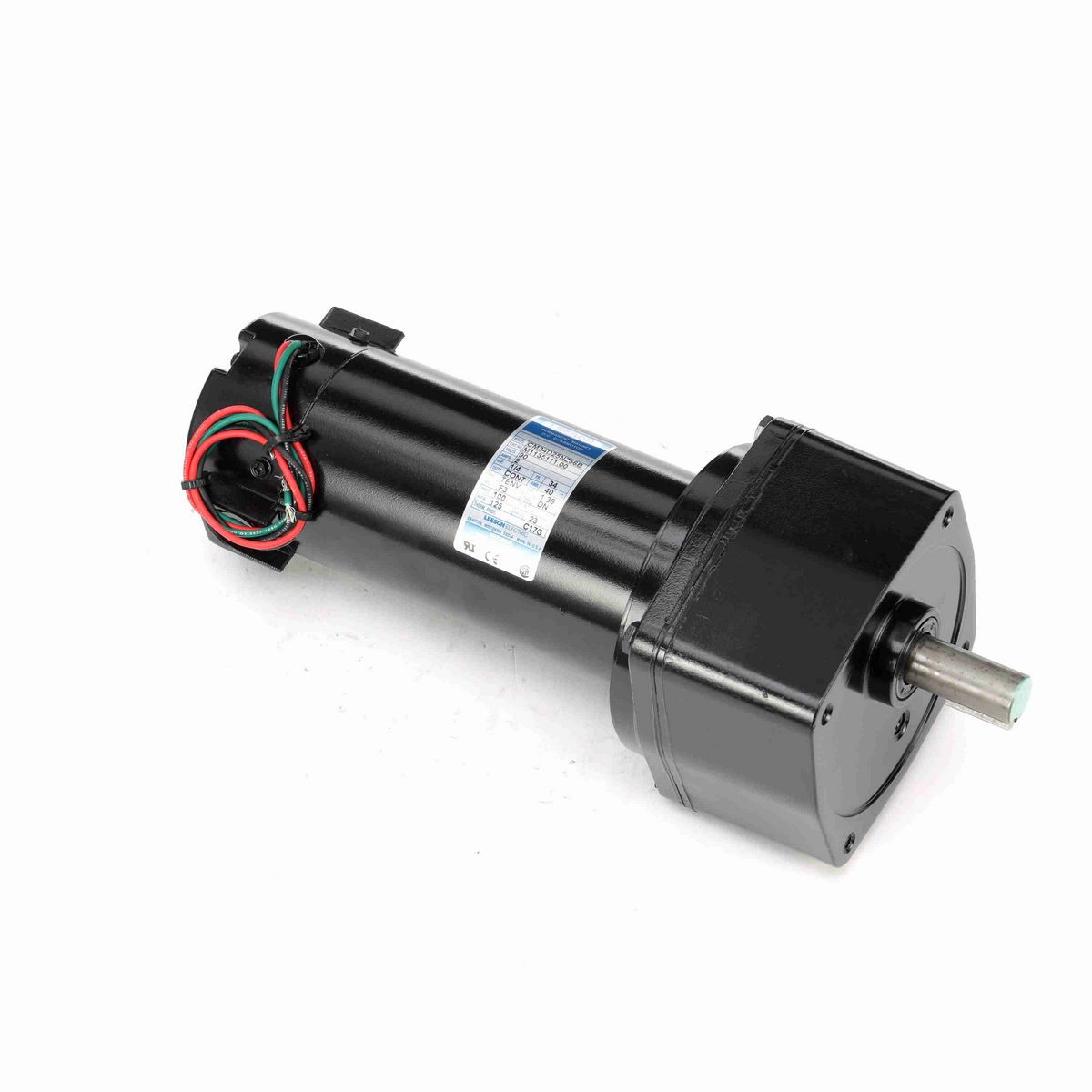LEESON Parallel Shaft Gearmotor, 0.25 HP, 90 V, 125 RPM, 34 Frame, TENV - M1135111.00