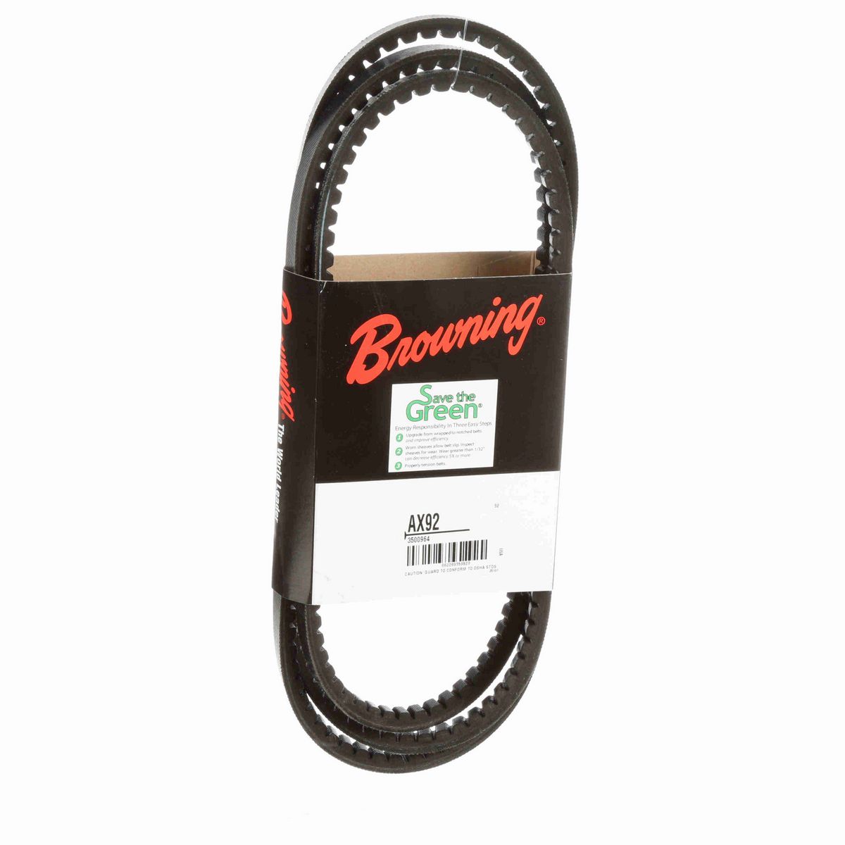 Browning EPDM Notched Belt 98% Efficient - AX92