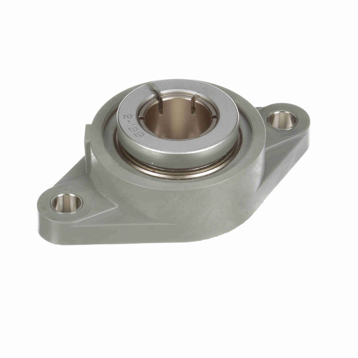 Sealmaster Mounted Composite Two Bolt Flange Ball Bearing - 52100 Bearing Steel, Phosphorus Nickel Coated - Concentric Lock - Corrosion Resistant - Reduced Maintenance - Lubed for Life - CRFTC-PN19T RMW