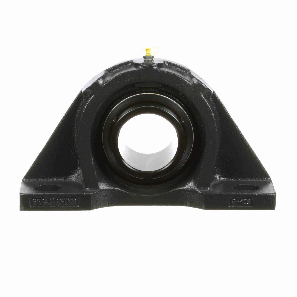 Sealmaster Mounted Cast Iron Four Bolt Pillow Block Ball Bearing - 52100 Bearing Steel, Black Oxided - Setscrew Lock - MFP-55