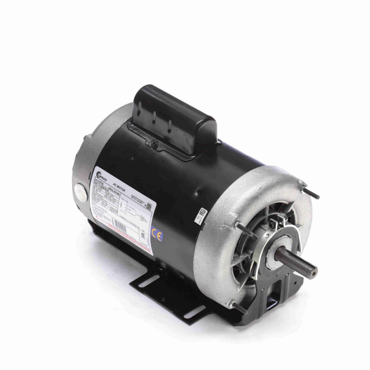 Century Fan and Blower Motor, 1.0-1/3 HP, 1 Ph, 60 Hz, 208/230 V, 1800 RPM, M56 Frame, DP - C472A
