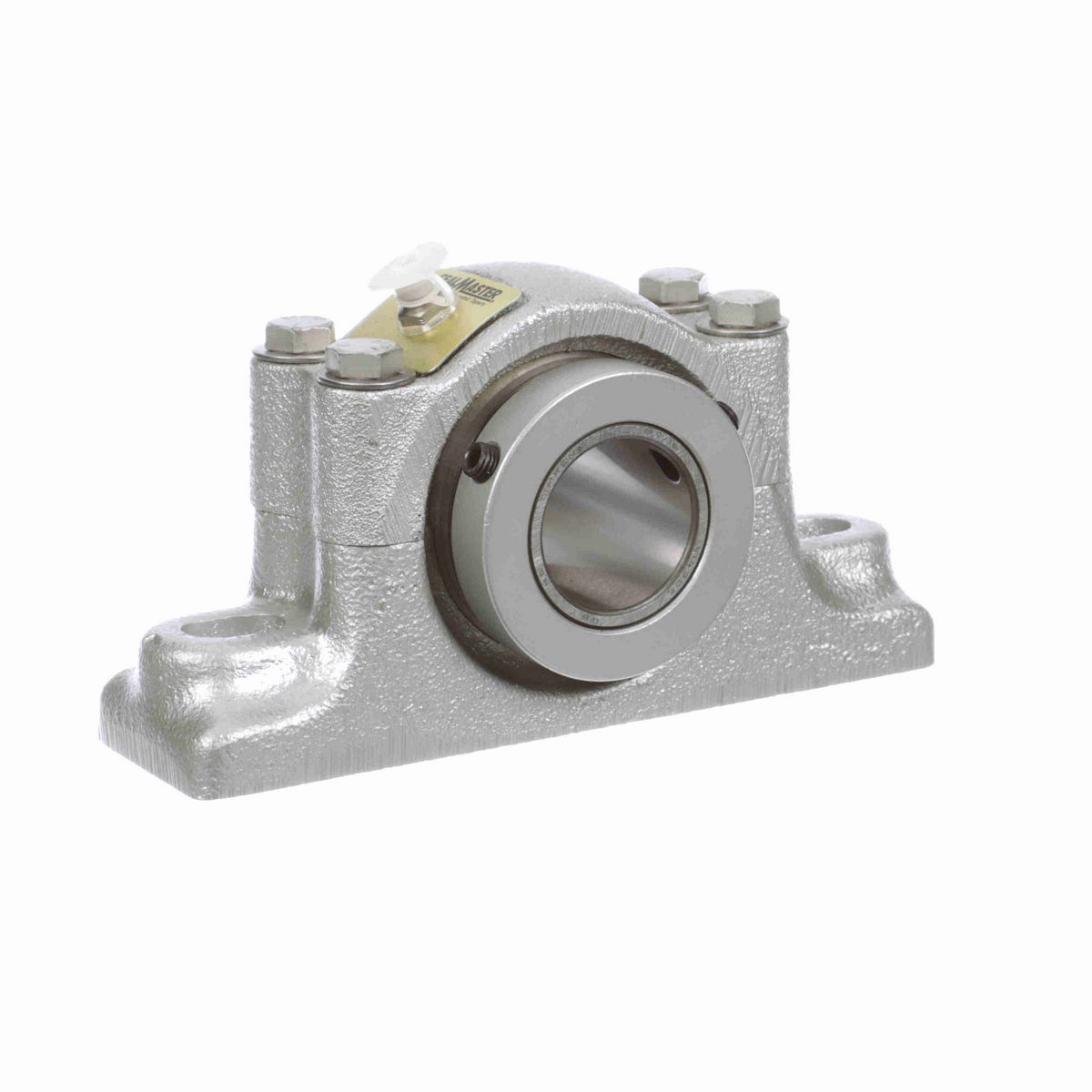 Sealmaster Mounted Flouropolymer Coated Cast Iron Two Bolt Pillow Block Tapered Roller - 52100 Bearing Steel - Double Collar Mount Lock - Corrosion Resistant - RPB 107-C2 CR