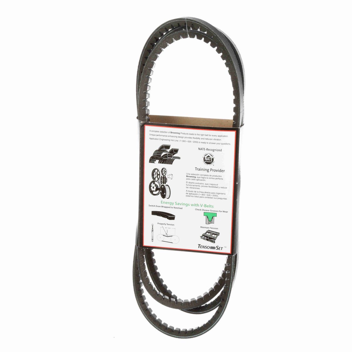 Browning EPDM Notched Belt 98% Efficient - AX97