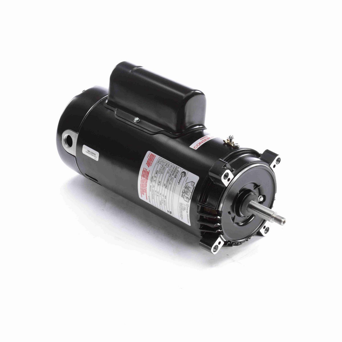 Century Pool Pump Motor, 1 1/2,1/4 HP, 1 Ph, 60 Hz, 230 V, 3600 RPM, 56J Frame, ODP - STS1152R