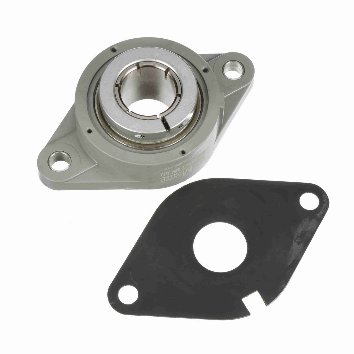 Sealmaster Mounted Composite Two Bolt Flange Ball Bearing - 52100 Bearing Steel, Phosphorus Nickel Coated - Concentric Lock - Corrosion Resistant - Reduced Maintenance - Lubed for Life - CRBFTC-PN24T RMW