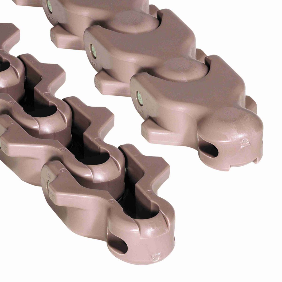 Rexnord 2550 Side-flexing Solid Top, Material: Tan Low Friction, Width: 3.5in, Pitch: 3in - 81412491