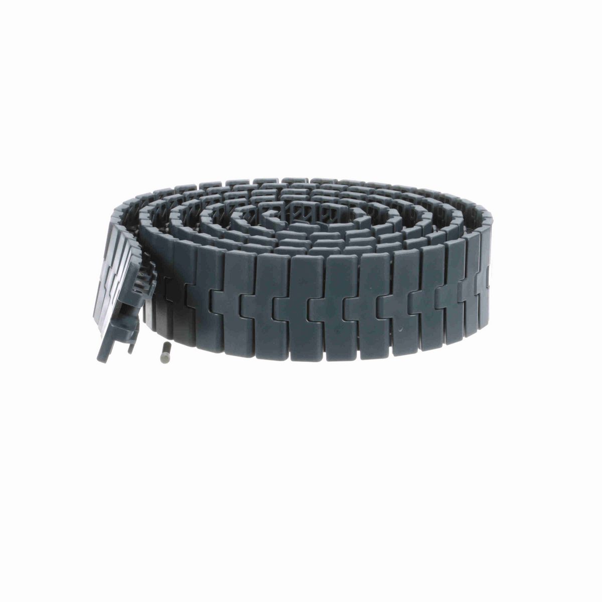 System Plast 2250FT-TAB Side-flexing Solid Top, Material: NG evo (Gray Blue), Width: 3.3in, Pitch: 1in - NGE2250FT-TAB-K330