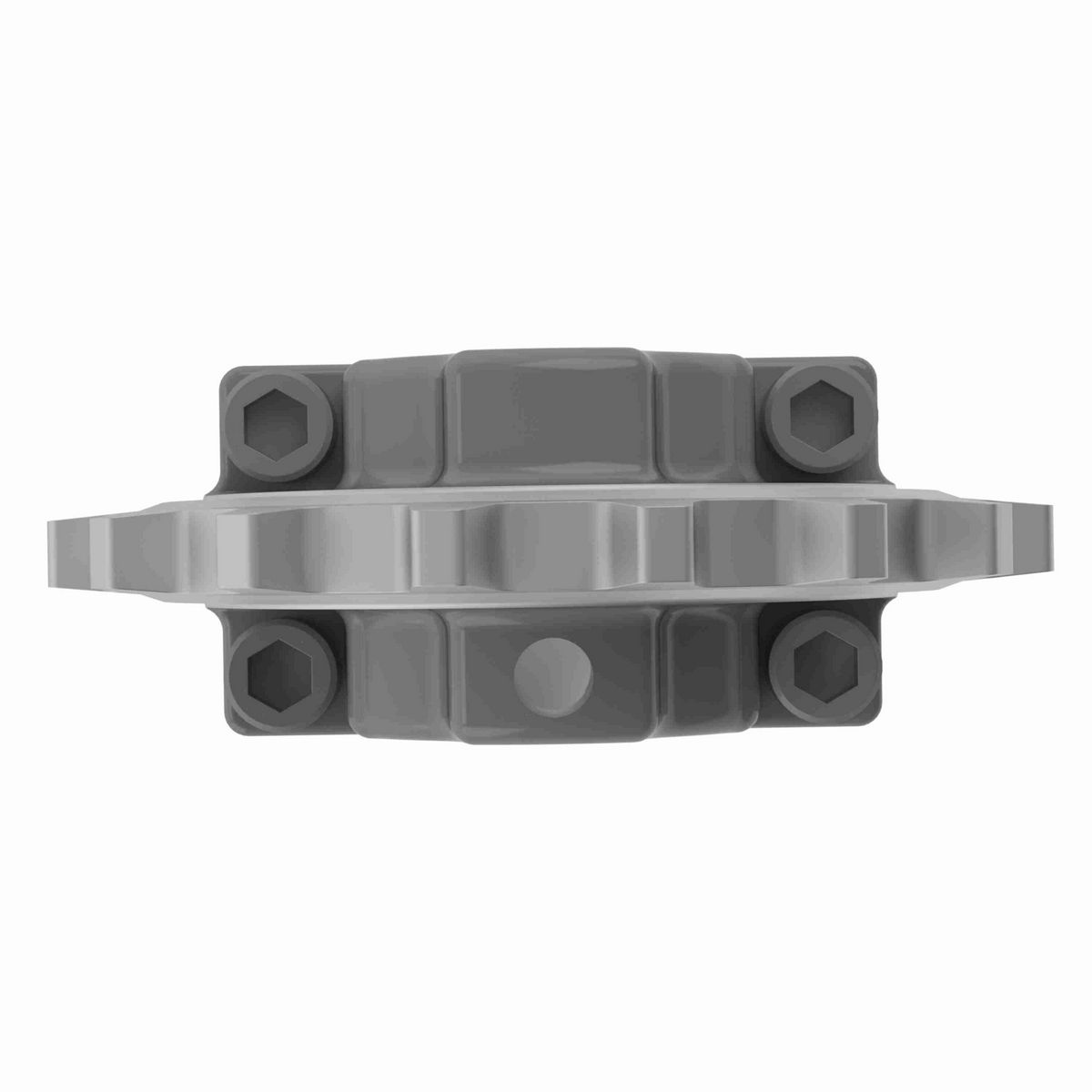 Rexnord 7700 Series Split Cast Stainless Steel Sprocket and a 16 Teeth with 1-3/8in Round Shaft-Ready Bore with Keyway & Setscrew - 614-163-3