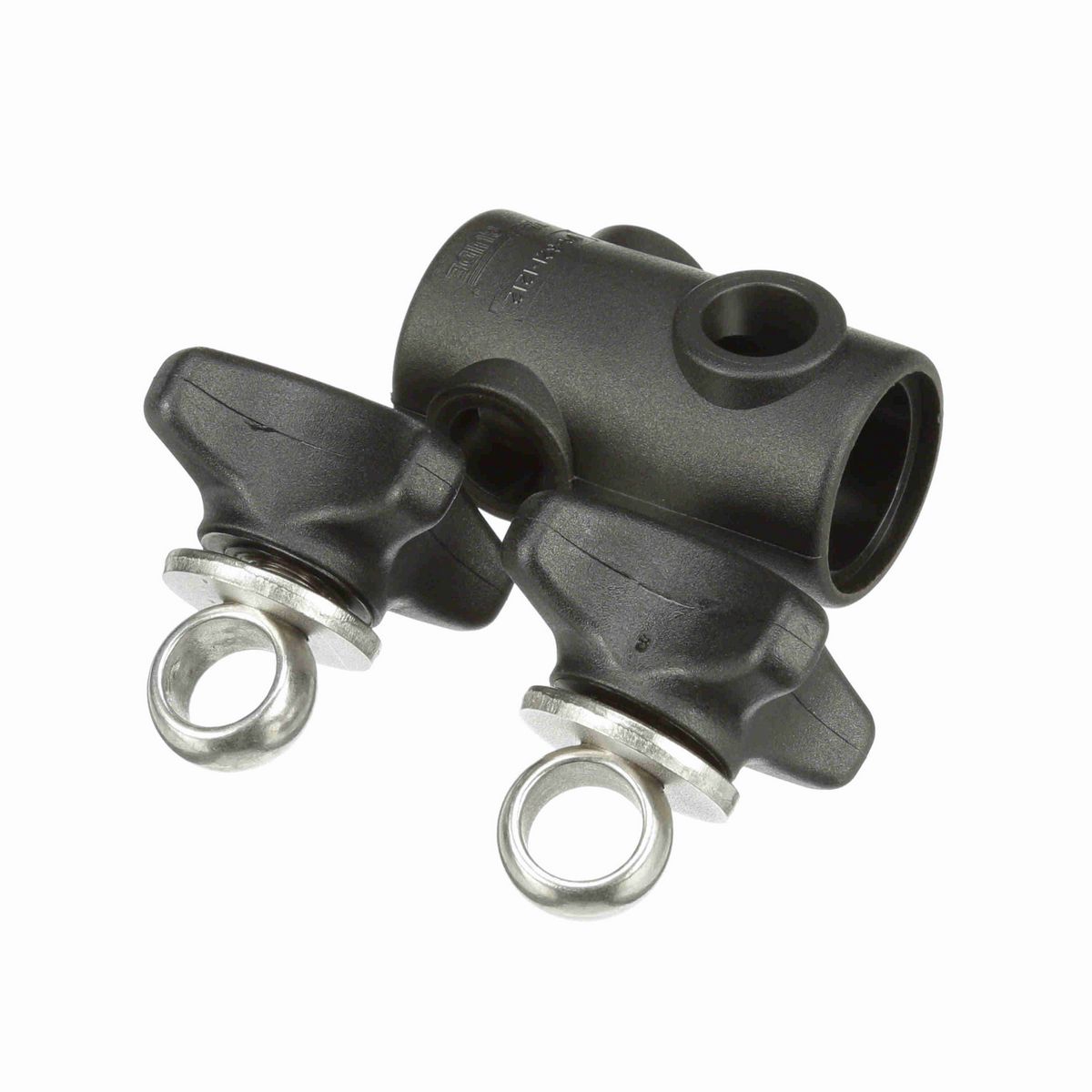 System Plast Cross Block for 1/2-in round x 1/2-in round w/ 2 Knobs - VG-621-12-12