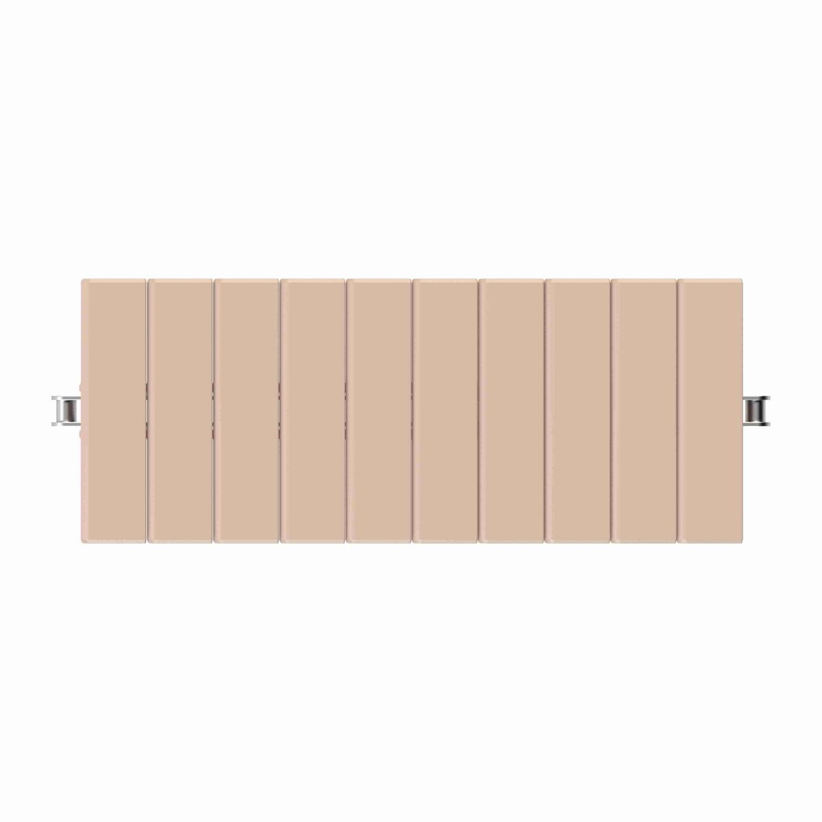 Rexnord 963 Straight Running Solid Top, Material: Tan Low Friction, Width: 6in, Pitch: 1.5in - LF963SSK6