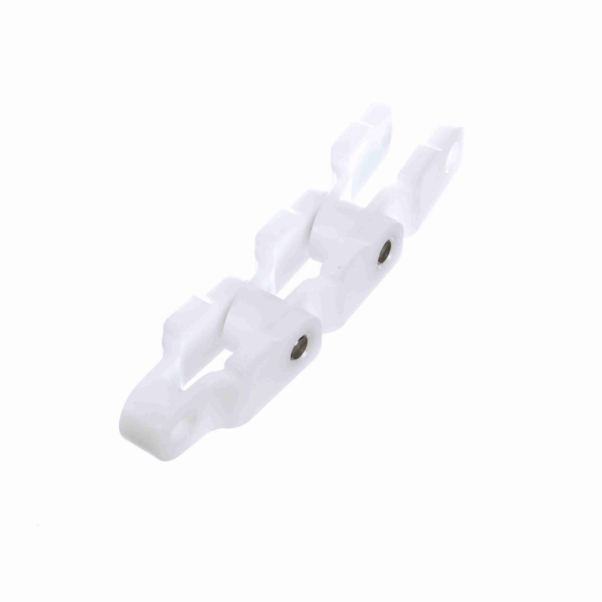 System Plast 600F Side-flexing Solid Top, Material: White Low Friction, Width: 42mm, Pitch: 2.5in - LFW600F