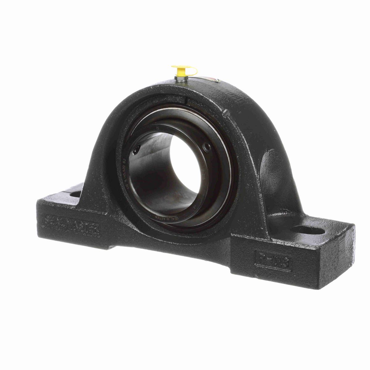Sealmaster Mounted Cast Iron Two Bolt Low Base Pillow Block Ball Bearing - 52100 Bearing Steel, Black Oxided - Setscrew Lock - NPL-47