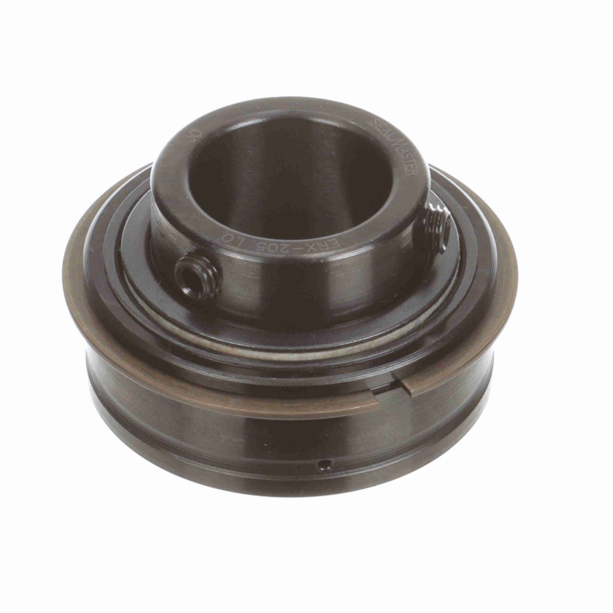 Sealmaster Mounted Insert Only Ball Bearing - 52100 Bearing Steel, Black Oxided - Setscrew Lock - Low Drag - ERX-205 LO