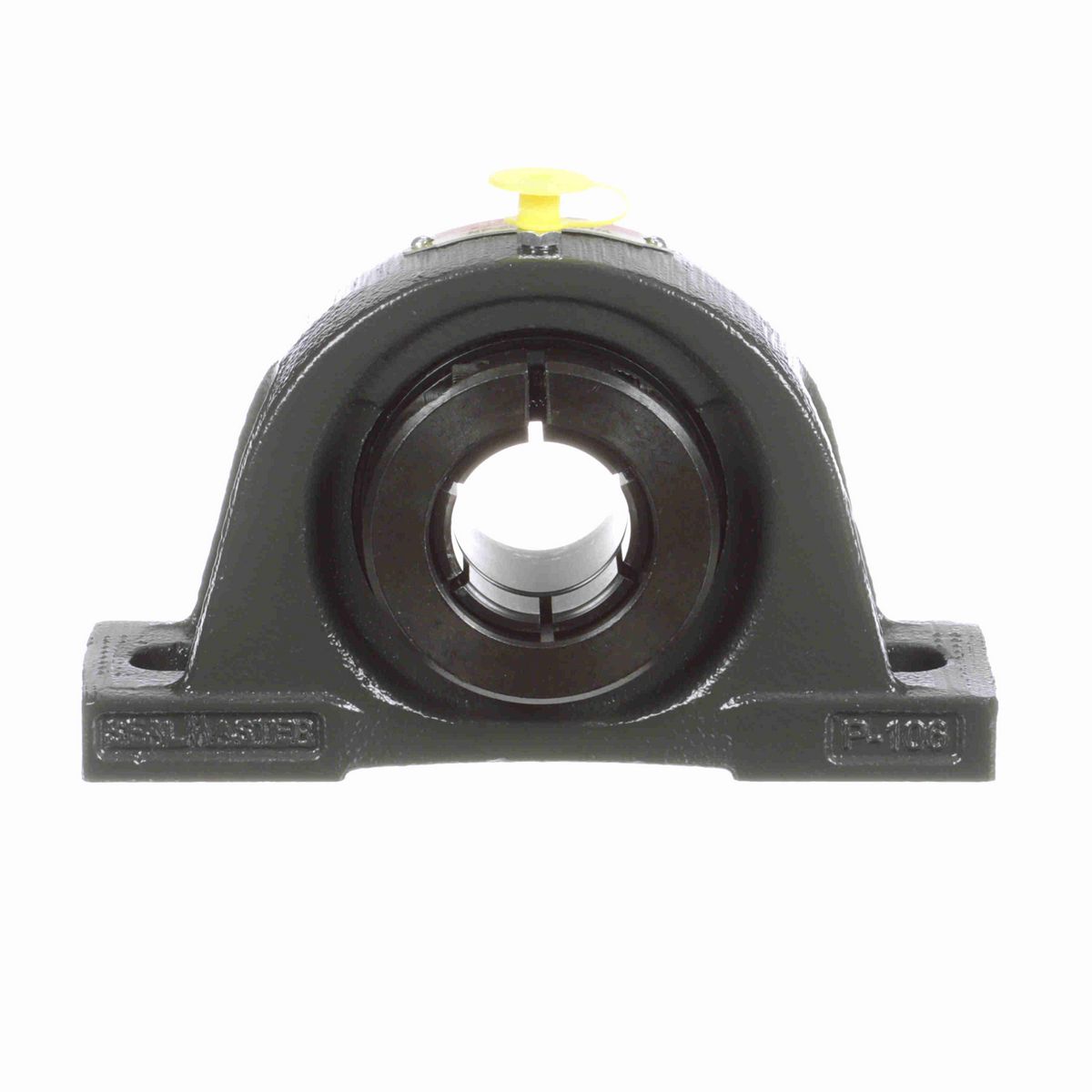 Sealmaster Mounted Cast Iron Two Bolt Pillow Block Ball Bearing - 52100 Bearing Steel, Black Oxided - Concentric Lock - NP-20TC