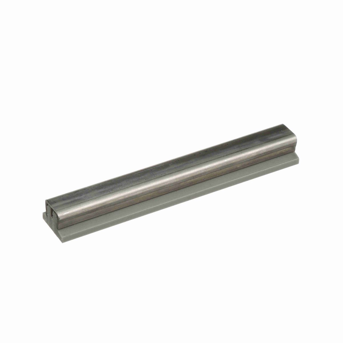 System Plast Wide Flat Guide Rail: 1"W X 0.69"H X 96"L Grey Nolu-S - VG-SSWF-NS-8