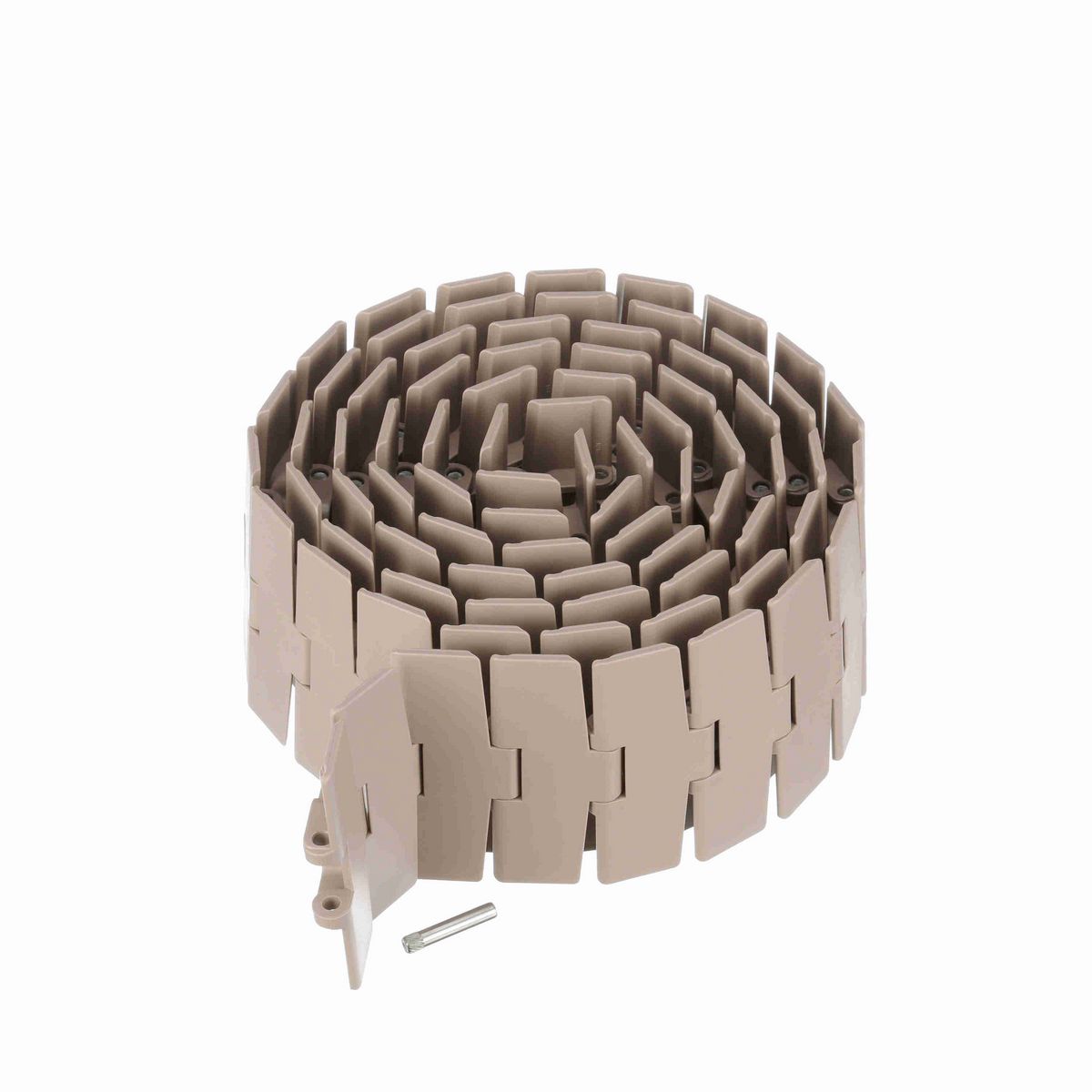 System Plast 880M Side-flexing Solid Top, Material: Tan Low Friction, Width: 4.5in, Pitch: 1.5in - LF880M-K450