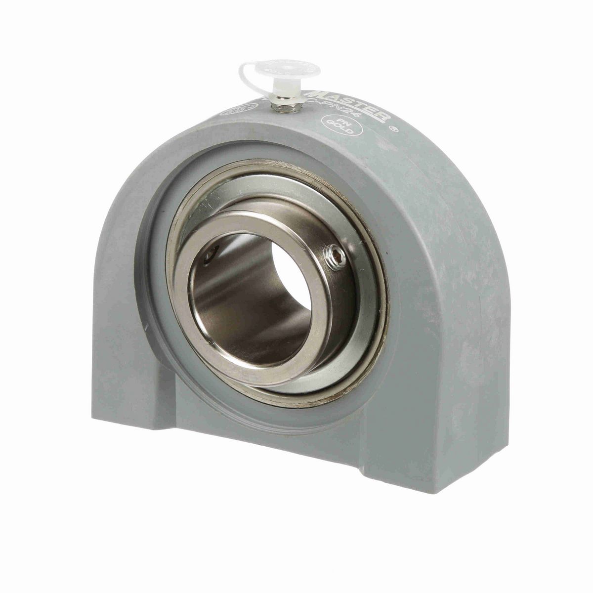 Sealmaster Mounted Composite Tapped Base Pillow Block Ball Bearing - 52100 Bearing Steel, Phosphorus Nickel Coated - Setscrew Lock - Corrosion Resistant - CRTBC-PN24