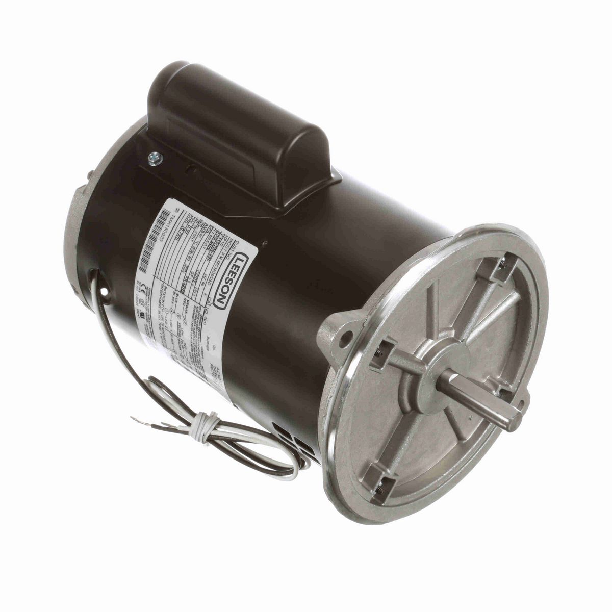 LEESON Fan and Blower Motor, 0.50 HP, 1 Ph, 60 Hz, 115/208-230 V, 3600 RPM, 48NZ Frame, DP - O011