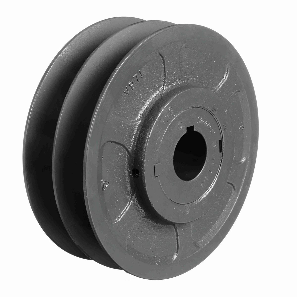 Browning 2 Groove Cast Iron Finish Bore FHP Variable Pitch Sheave - 2VP71X 1 3/8