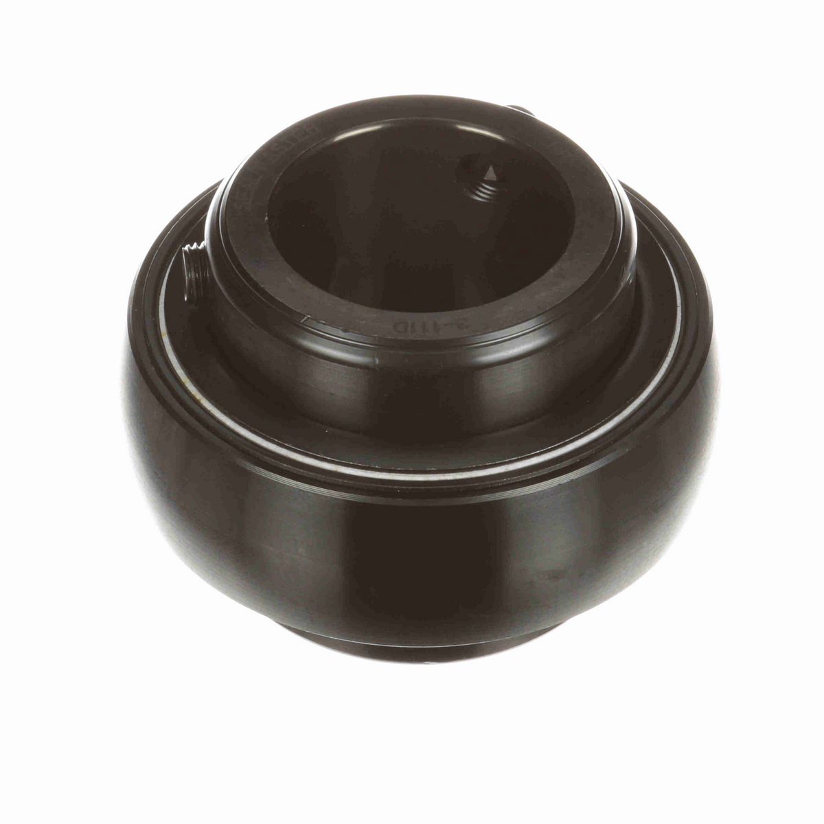 Sealmaster Mounted Insert Only Ball Bearing - 52100 Bearing Steel, Black Oxided - Double Setscrew Lock - 3-115D