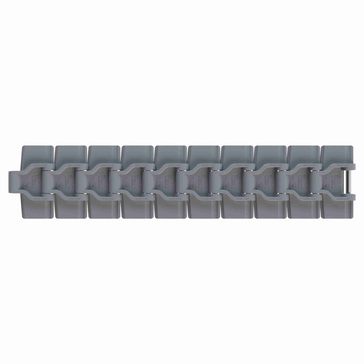 Rexnord 880M Side-flexing Solid Top, Material: Silver Platinum Series™ X, Width: 84mm, Pitch: 1.5in - 781.10.46