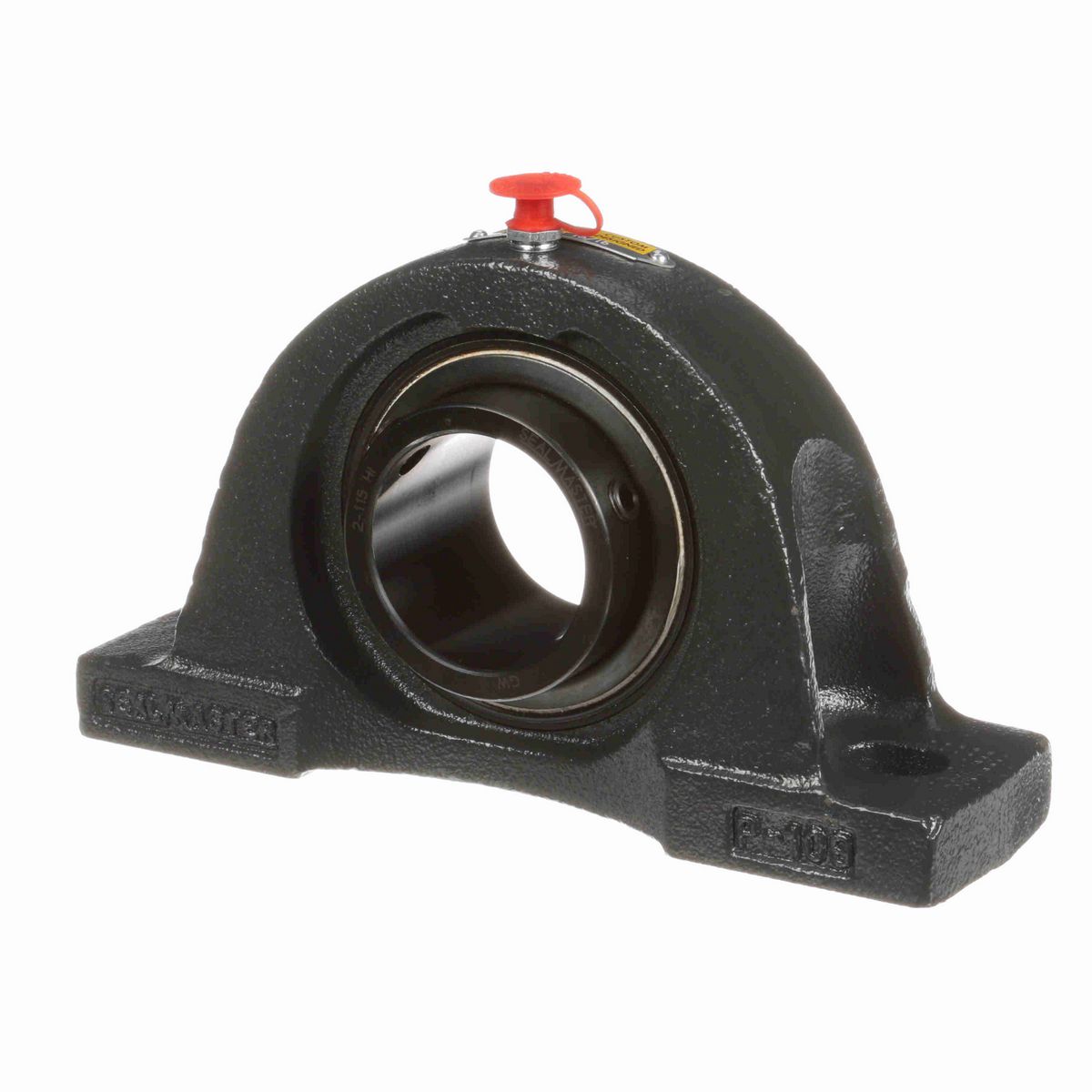 Sealmaster Mounted Cast Iron Two Bolt Pillow Block Ball Bearing - 52100 Bearing Steel, Black Oxided - Setscrew Lock - High Temperature - NP-31 HI