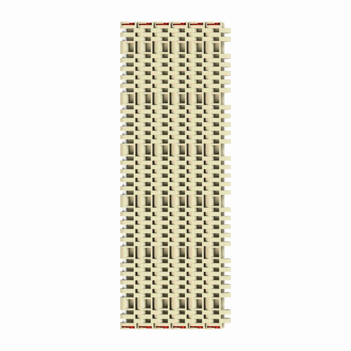 Rexnord 7705 RubberTop® Straight Running RubberTop®, Material: Beige High Temperature, Width: 18in, Pitch: 1in - 10193893
