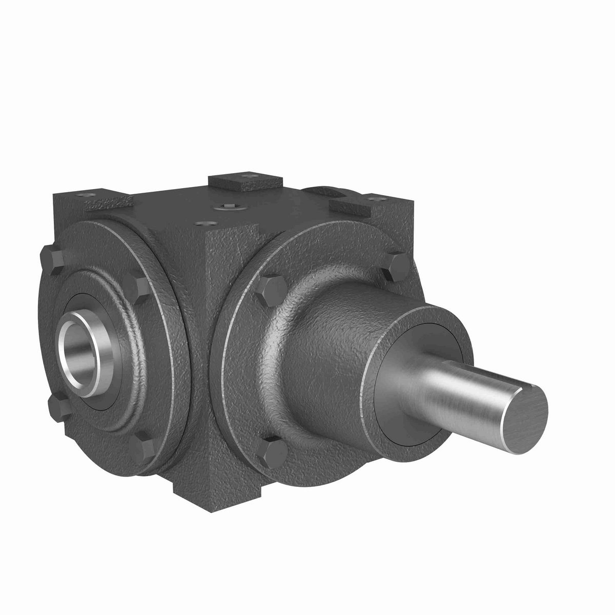 Hub City Bevel Gear Drives Cast Iron Bevel Reducer - 65 3/1 A,B SP 1.250