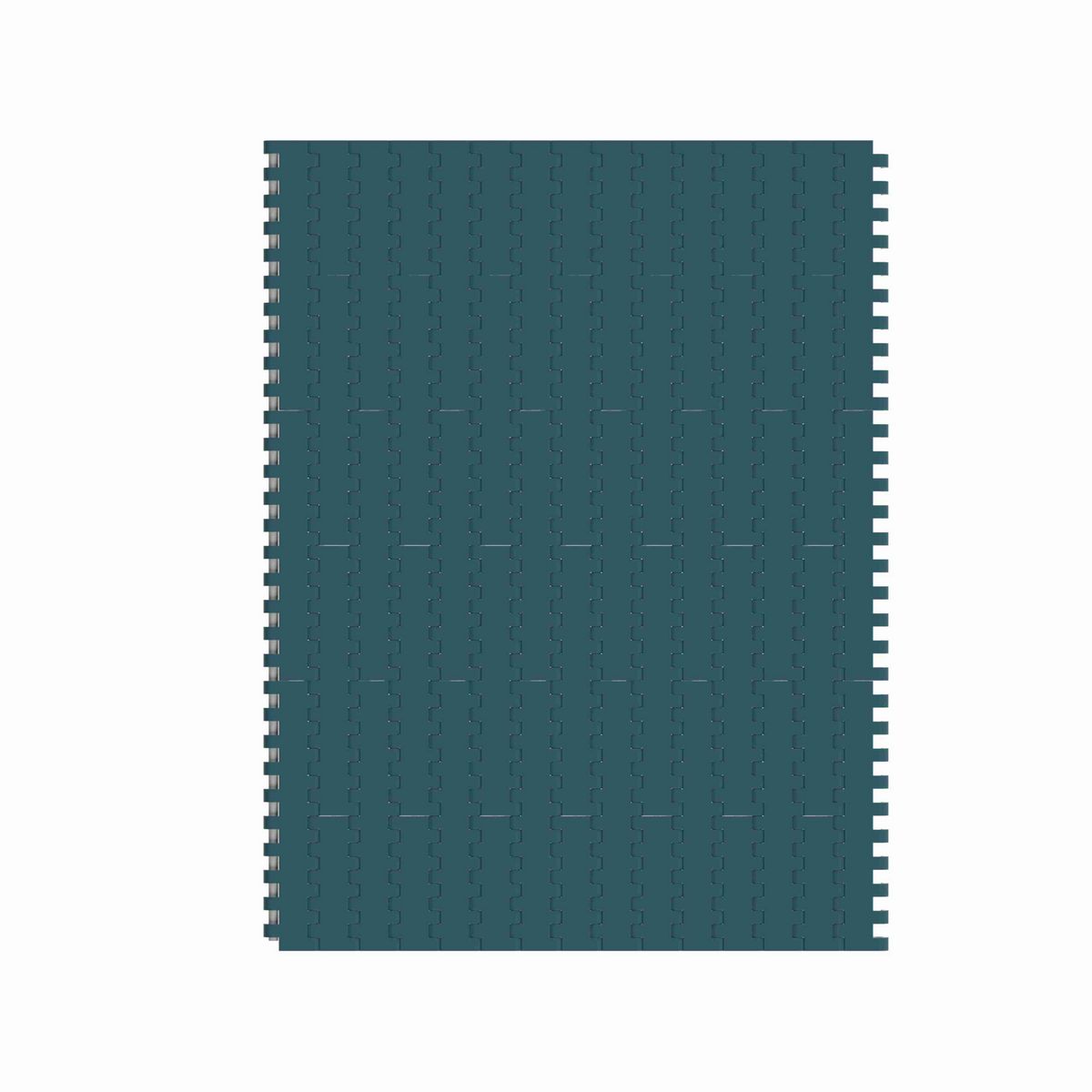 Rexnord 1005FT Straight Running Solid Top, Material: Green Low Friction Acetal, Width: 340mm, Pitch: 1in - 877.00.13