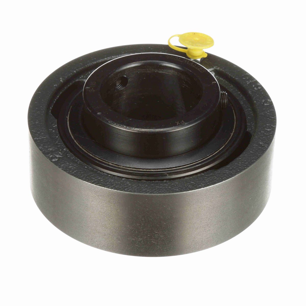Sealmaster Mounted Cast Iron Cylindrical Cartridge Ball Bearing - 52100 Bearing Steel, Black Oxided - Setscrew Lock - MSC-31