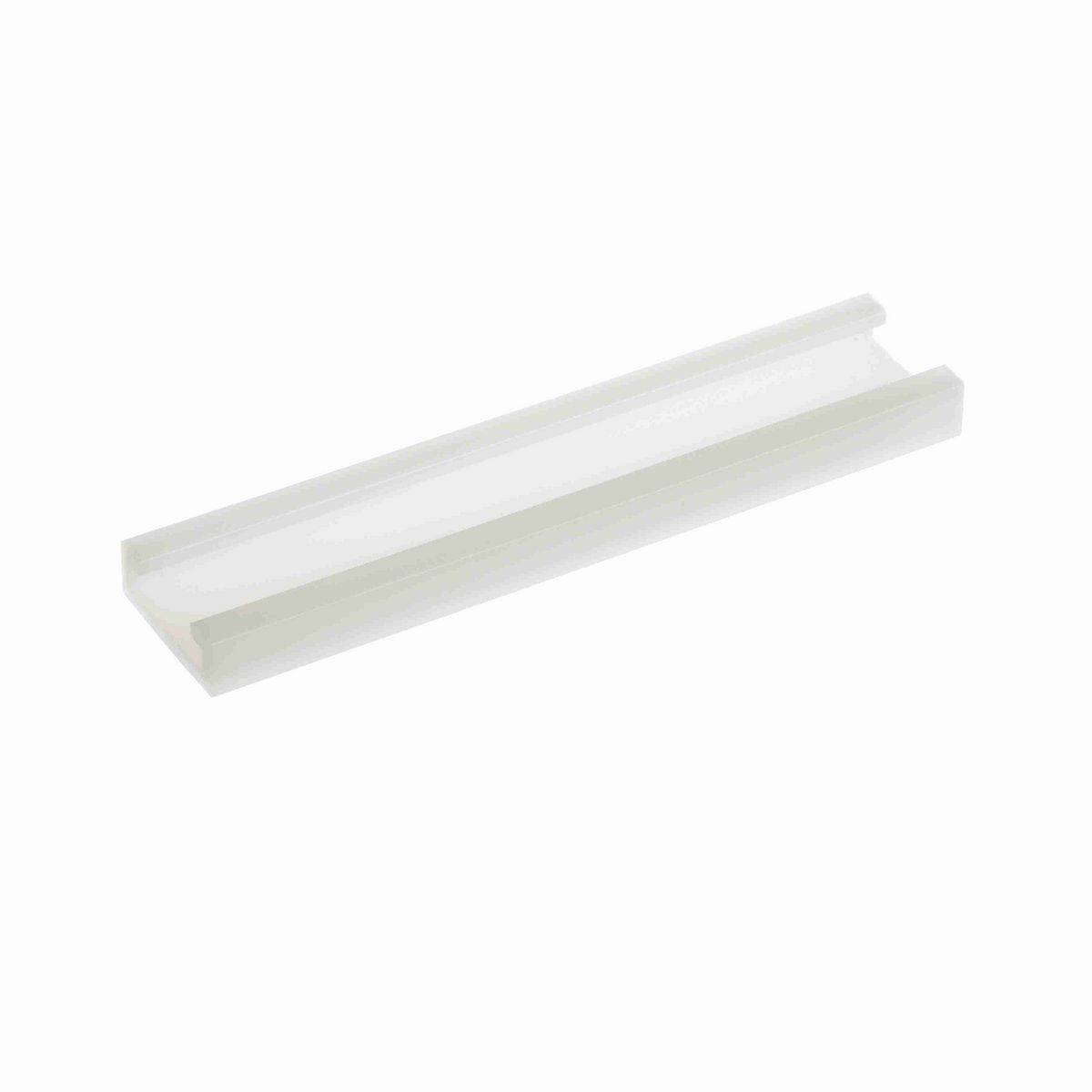 System Plast Bar Cover: 1.31"W X 0.45"H X 240"L White UHMW-PE - VG-P1910BC-20