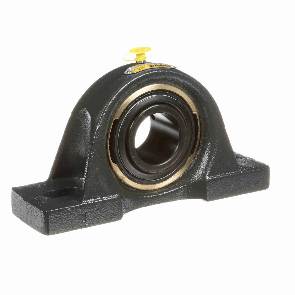Sealmaster Mounted Cast Iron Two Bolt Pillow Block Ball Bearing - 52100 Bearing Steel, Black Oxided - Setscrew Lock - Air Handling Housing Fit, Noise Tested - EMP-27 CXU